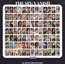 Pre-sale ENHYPEN 7TH MINI ALBUM THE SIN : VANISH ABLUM OFFICIAL PHOTOCARD XIN