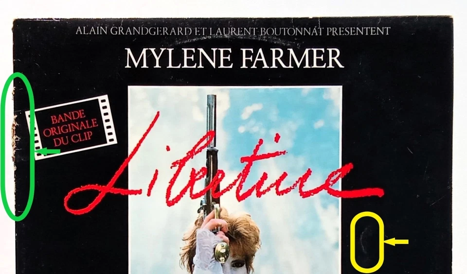 RARE LP Original Maxi 45 tours 1986 de Mylène FARMER Chez Polydor N° 885 380-1 - Photo 4/4