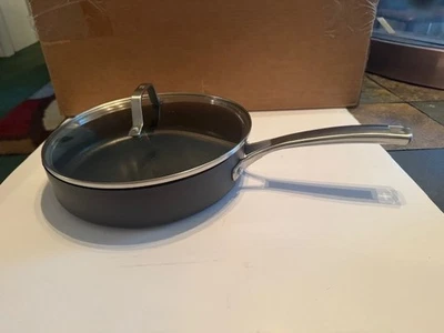 NEW Calphalon CLASSIC HARD ANODIZED 3 QT / 10" COVERED SAUTE PAN WITH COVER