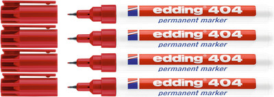 4x edding 404 Permanentmarker rot