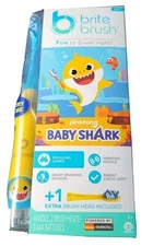 BriteBrush NIB Kid's Interactive Smart Toothbrush Baby Shark Soft NEW