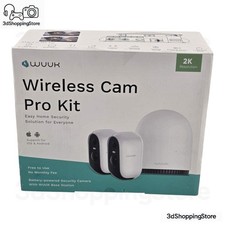 WUUK 2K Wireless Überwachungskamera Set mit Basisstation, Akku-betrieben