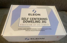 ELEON Self Centering Dowel Jig w/Elongated Jaws & Extra Wide Clamp - Woodworking