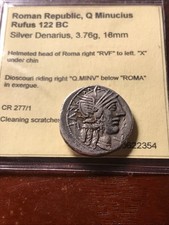 Roman Republic Q Minucius Rufus Denarius