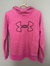 Under Armour Sweatshirt/hoodie Cold Gear Women  s Size S Bright Pink Worn 1x 