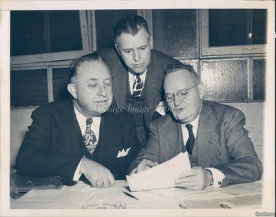 1947 Dallas Texas Alvin Gardner Milton Price William Rucckles Meeting Photo 7x9