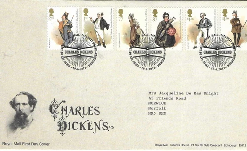 GB Comm/FDC -Charles Dickens - Edinburgh -  2012 (RM925)