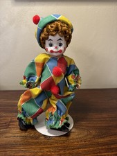 Madame Alexander “Clown” Doll Bright Outfit with Stand