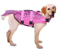 Brand New In Package Asenku Size XL Pink Mermaid Doggie Life Jacket