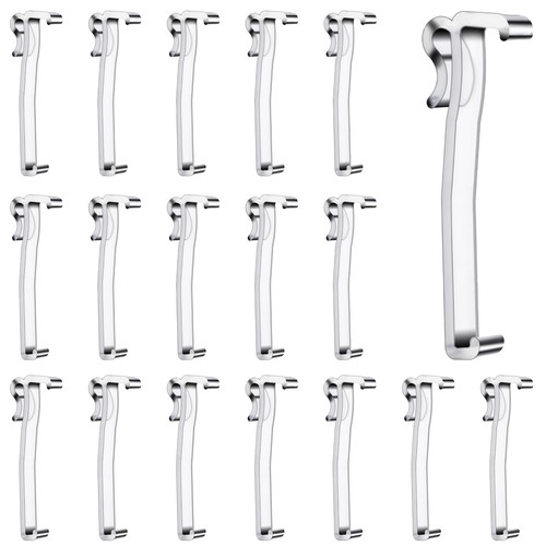18 Pcs Valance Clips 3.25 Inch Clear Plastic Valance Clips for Blinds,Blind H...