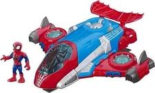Playskool Heroes Marvel Super Hero Adventures Spider-Man Jetquarters Plane