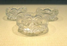 3 EAPG  Fancy Loop Open Salt Dips Cellars