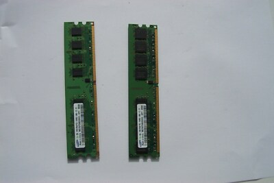  SAMSUNG 2 STÜCK RAM 2 GB +2 GB DDR2 - M378T5663EH3 - CF7 0930