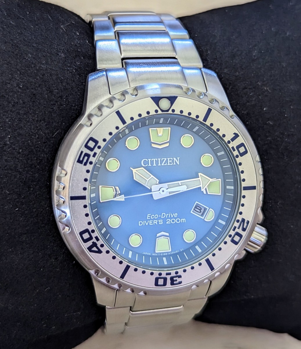 Citizen Promaster Diver Eco-Drive Men's Watch Blue Dial BN0165-55L