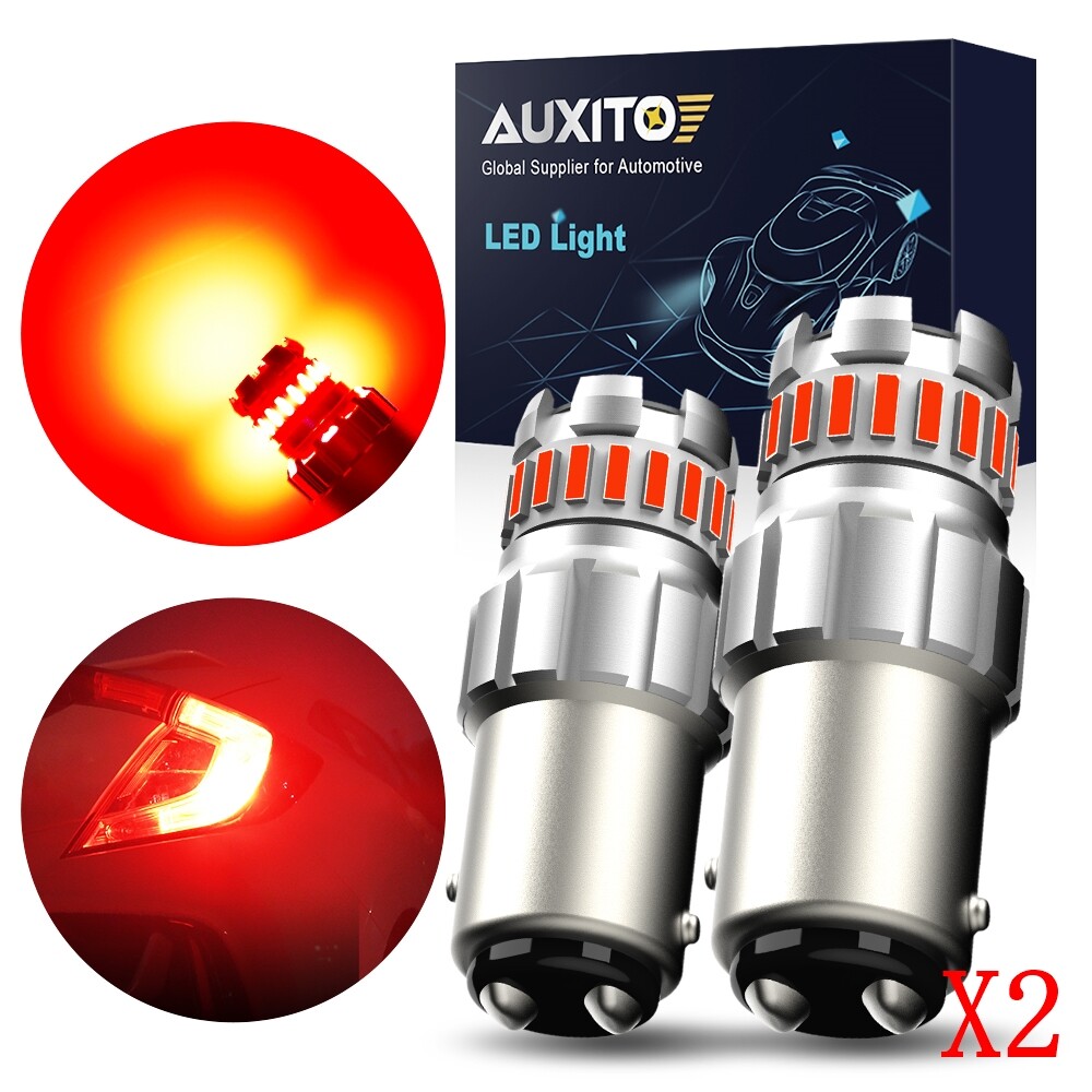 CANBUS Red 1157 LED Tail Brake Turn Signal Bulbs 7528 2357 2-Pack