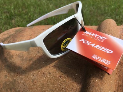 Maxx HD Sunglasses Retro 2.0 HDP white fishing polarized smoke golf