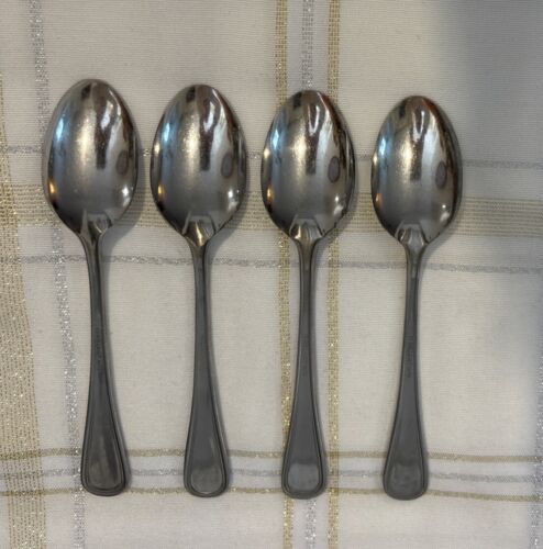 CONTINENTAL BEAD Wallace Flatware WASCOB 18/10 Teaspoon Beaded Front Bevel Back