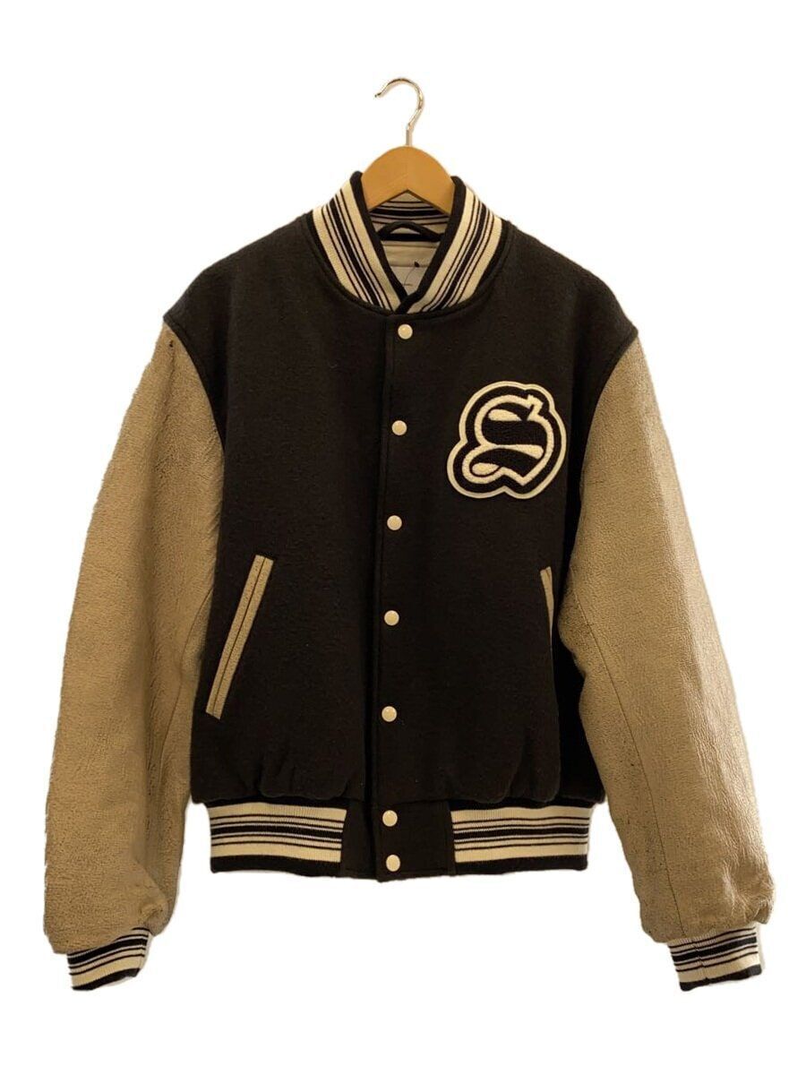 SUGARHILL Stadium Jacket 22AW GILL LEATHER 3 WOOL Black SUGARHILL Stadium Jacket 22AW GILL LEATHER 3 WOOL Black