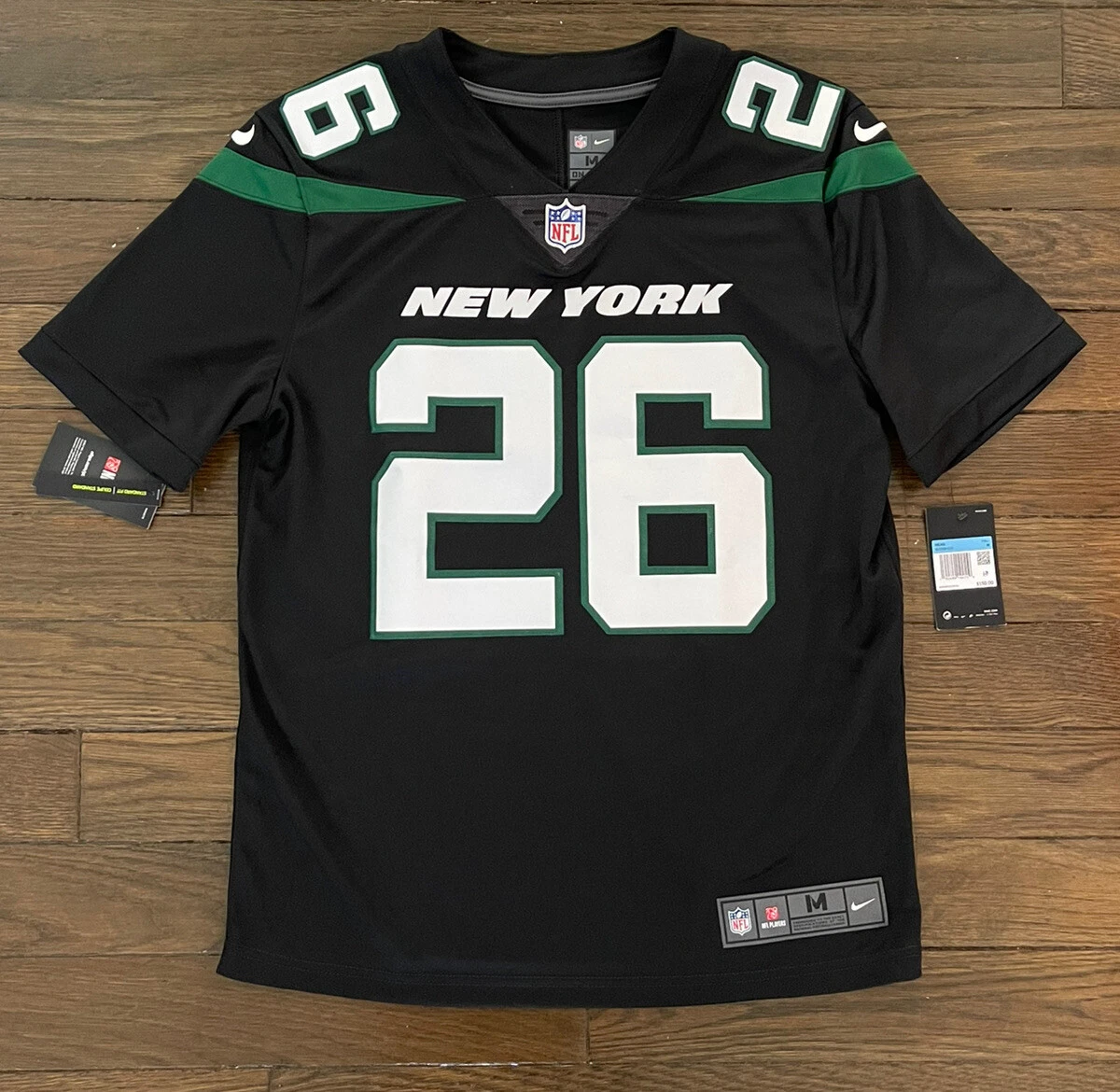 Nike New York Jets No26 Le'Veon Bell Black/Gold Men's Stitched NFL Vapor Untouchable Limited Jersey