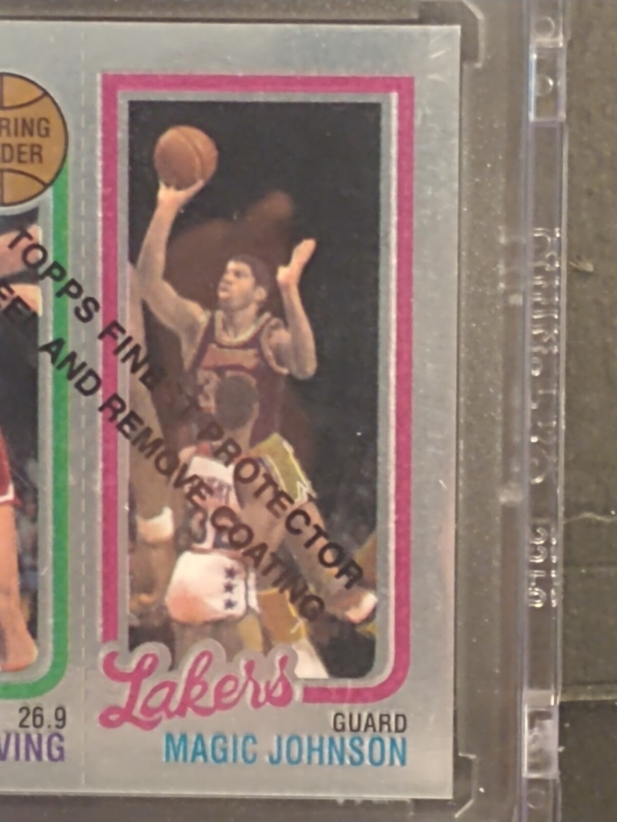 1996-97 Topps - Finest Reprints #22 Magic Johnson, Larry