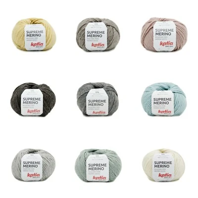 Katia - SUPREME MERINO - Wolle - mulesingfrei - 50g - LL 75m - (8,20€/100g)