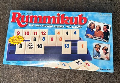 VTG. The Original Rummikub The Fast Moving Rummy Tile Game New Thicker Tiles New