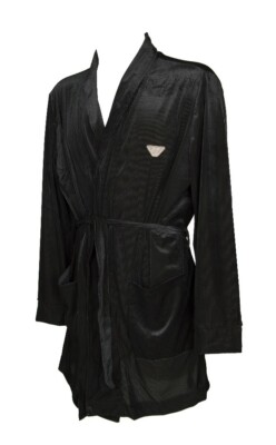 Vestaglia da camera uomo EMPORIO ARMANI in morbido velluto a