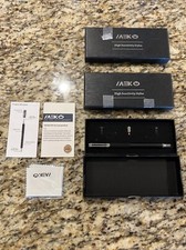 Lot Of 3 - Meko High Sensitivity Stylus 2 In 1, 3 Replacement Tips - BLACK.