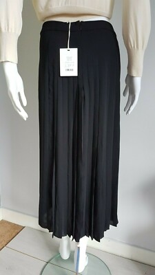 Jupe midi fluide avec plis et taille élastique - Noir | s.Oliver