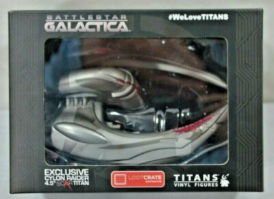 Battlestar Galactica Cyclon Raider 4.5'' Scar Titan Loot Crate Exclusive Vinyl