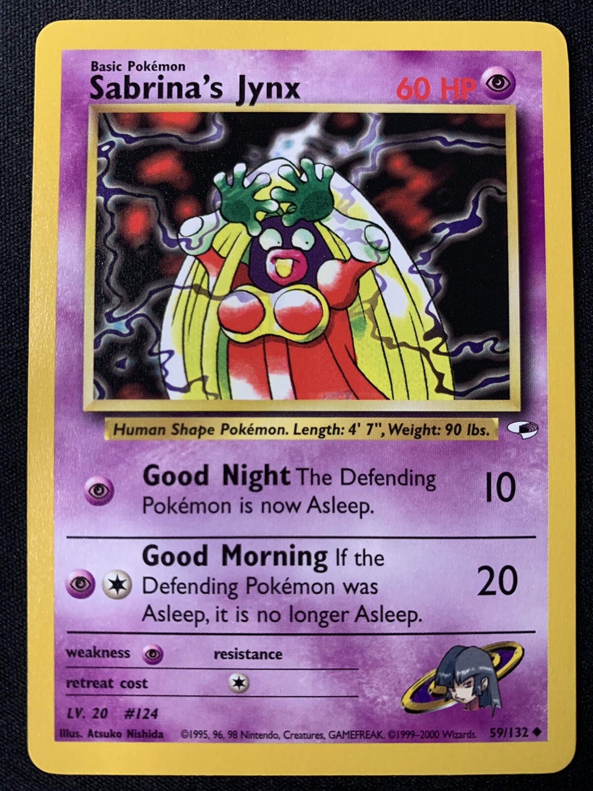 Sabrina's Jynx 59/132 Uncommon Gym Heroes Pokemon TCG Card - Near Mint