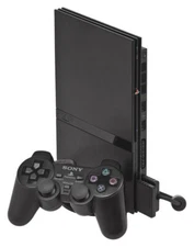 Sony PS2 Playstation 2 Slim Black Console & Controller +Cables OEM - NEW LASER!