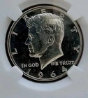 New Listing1964-P "Accented Hair" FS-401 Gem Proof Kennedy Half Dollar with Slab Holder