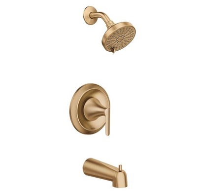 NEW Moen 82518BZG Findlay 1-Handle 6-Spray Tub Shower Faucet Bronze Gold
