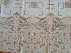 108x 72 in antique embroidery cutwork needle lace tablecloth. Very Beautiful! — photo 6