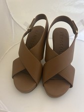 Aerosoles Brown Wedge Sandals Size 7.5