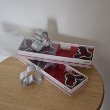 2 x iittala Alvar Aalto Napkin Rings set of 4, Aluminum Silver. Vintage In Box.