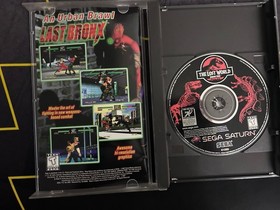 Sega Saturn THE LOST WORLD Jurassic Park w/ Manual TESTED 1997