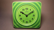 Junghans Keramik Kitchen Clock Wall Clock Vintage POP OP Art Gr�n Germany Space Age