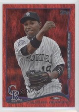 2014 Topps Red Hot Foil Jonathan Herrera #152 3g3