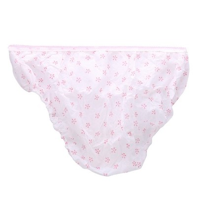 7pcs Women Travel Printed Disposable Pregnant Postpartum Paper Cotton Brief