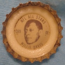 1965 Coke NFL All Star Bottle Cap - Willie Davis - Packers - Grambling alumni