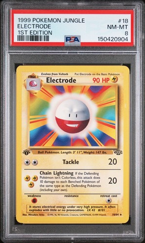 Electrode (1st Edition) graded PSA 8 for sale on eBay
