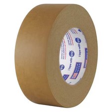 Pressure Sensitive Paper Tape, 1.89" W x 54.8" L, 6 mil Thick, Tan, Natural