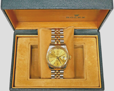 ROLEX純正　ディデイト　18ctイエローゴールド　LサイズBOX 付属16点 1982 Rolex Datejust 16031 Stainless Steel & 18k Yellow Gold | eBay