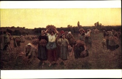 Künstler Ak J. Breton, Le rappel des glaneuses. (Die Nachlese) - 4419808