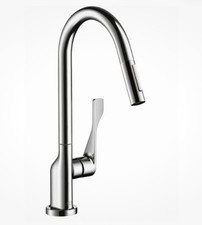 AXOR Citterio Luxury 1-Handle 17-inch Tall Kitchen Faucet with Pull Down Spra...