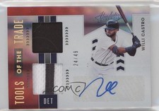 2020 Panini Absolute Spectrum Red 24/49 Willi Castro #TOT2-WC Auto fm0