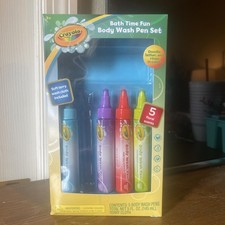 Crayola Bathtub Body Wash Set 4 Pens Floral Scent Kidscore Fun