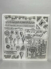 Close to My Heart Stamps My Acrylix Kindred Spirit D1239 Flowers Hearts
